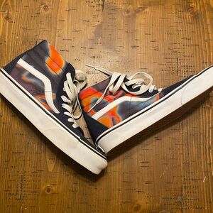 Vans High-Top Sneakers - Navy/Color Wave